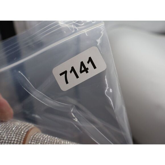 Jeffrey Campbell Silver Rhinestone Nude Block Heel Size 8 Ankle Strap Sandal - Picture 11 of 15